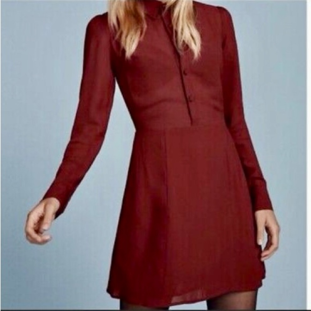Reformation Stella Dress in Crimson Size 6